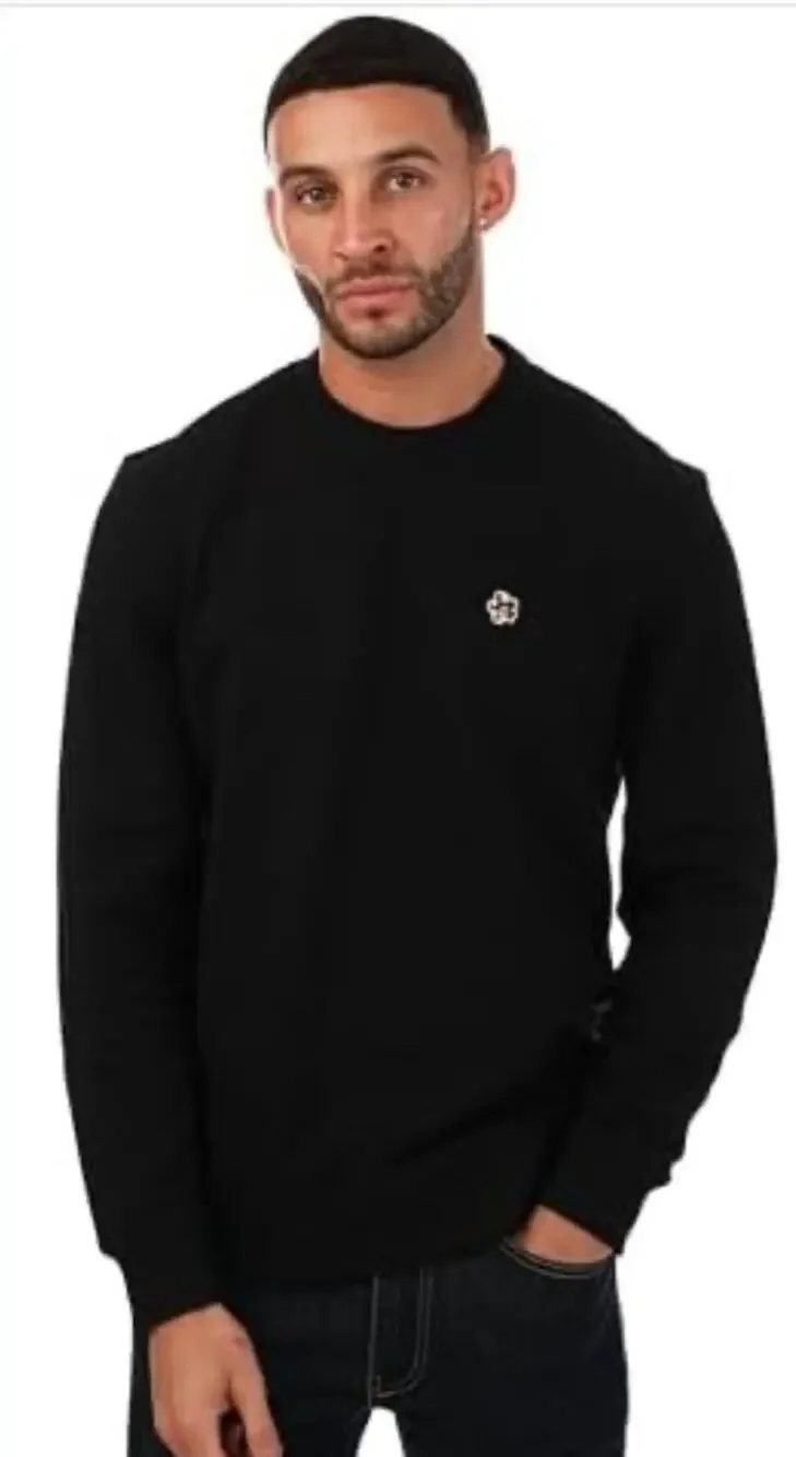 Ted Baker London Black Logo Print Crewneck Sweater Size 5/XL